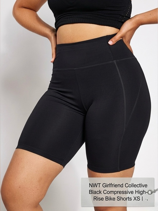 girlfriend collective Pants - NWT Girlfriend Collective Black Compressive High-Rise Bike Shorts XS | Women’s